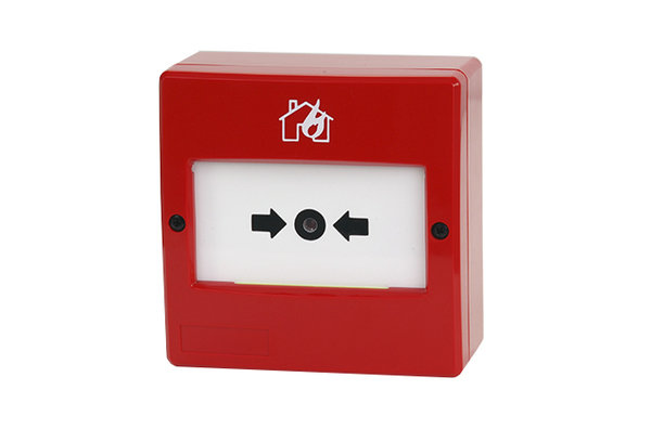 Pulsador de alarma convencional para uso interior de color rojo ADVANTRONIC PA50