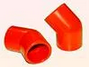 Curva 45° color rojo para tubo 25 mm. Bolsa 5 uds. ADVANTRONIC TUB08